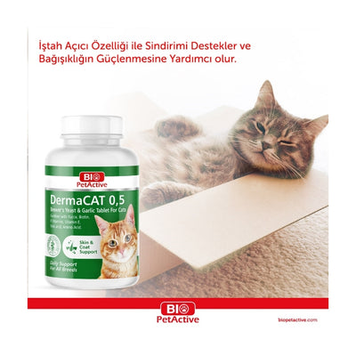 Bio Pet Active Dermacat Sarımsak Tablet 75'li 22,5gr
