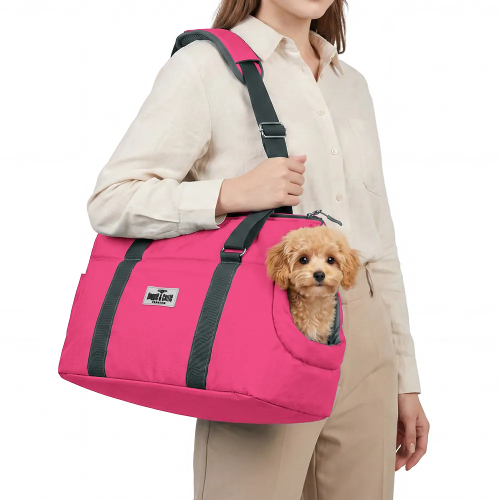 Cattie Bungalov Kedi Taşıma Çantası 25x50x30cm (Pembe)