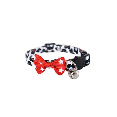 Zampa Bowty Çıngıraklı Papyonlu Kedi Boyun Tasması Kırmızı 1x32 Cm