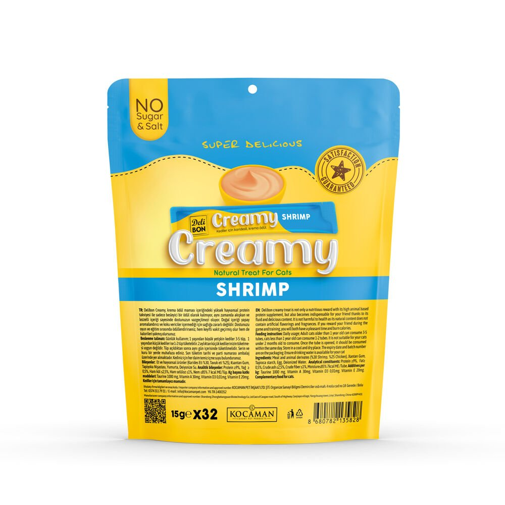 Delibon Creamy Ödül Maması Karidesli 15Gr 32Li Paket