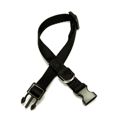 Doggie Ayarlanabilir Özellikli Dokumadan El Yapımı Köpek Boyun Tasması 1x20-30cm - Black