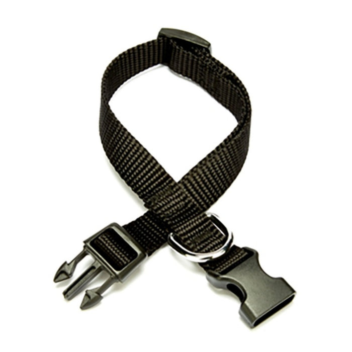 Doggie Ayarlanabilir Özellikli Dokumadan El Yapımı Köpek Boyun Tasması 1,5x25-40cm - Black