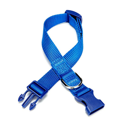 Doggie Ayarlanabilir Özellikli Dokumadan El Yapımı Köpek Boyun Tasması 2x30-45cm - Royal Blue