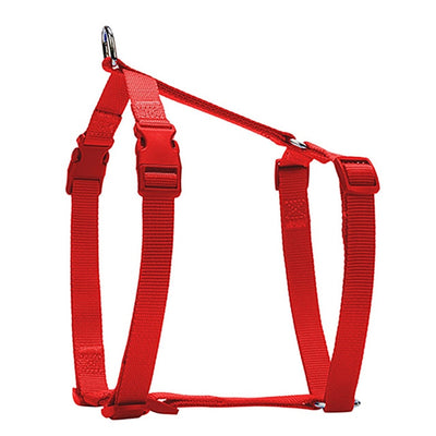 Doggie Ayarlanabilir Özellikli Dokumadan El Yapımı Köpek Göğüs Tasması S-1,5x35-50cm - Red