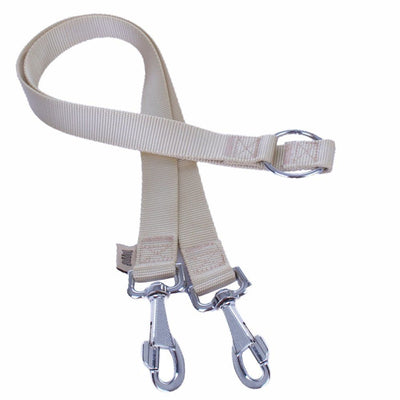 Doggie Dokuma Çift Köpek Gezdirme Aparatı Haki 2,5X70-70Cm