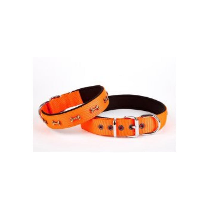 Doggie Konfor Dokuma Kemikli Boyun Tasması Turuncu 3X47-55Cm