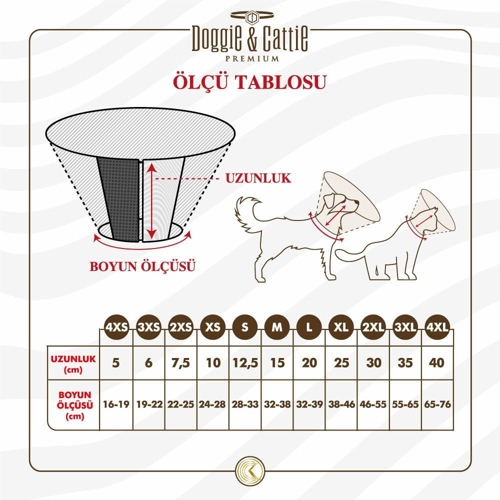 Doggie Elizabet Köpek Yakalık M 15x32-38cm