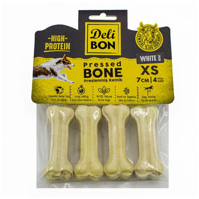 Delibon Deri Pres Kemik 7Cm Xs Boy 8Li Paket Beyaz 7Cmx8Ad.
