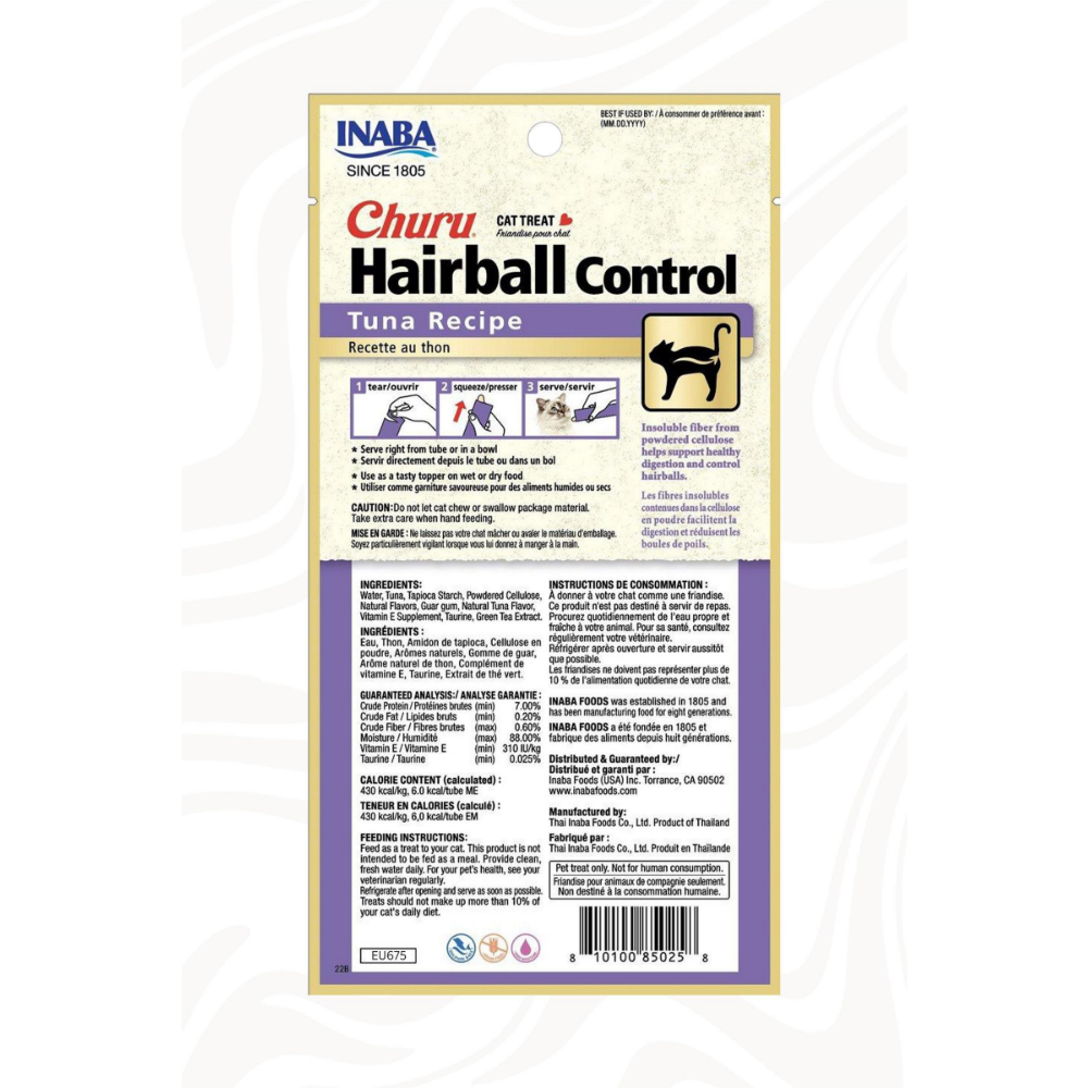 Inaba Ciao Churu Hairball -Tüy Yumağı Kontrollü- Ton Balıklı Ödül Maması