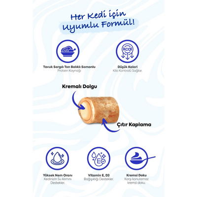 Inaba Ciao Churu Bites Tavuk Sargılı , Ton Balıklı ve Somonlu Kedi Ödül Maması 3 x 10 Gr