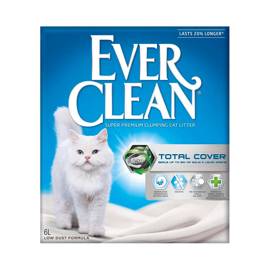 Ever Clean Total Cover Uzun Ömürlü Topaklanan Kedi Kumu 10L