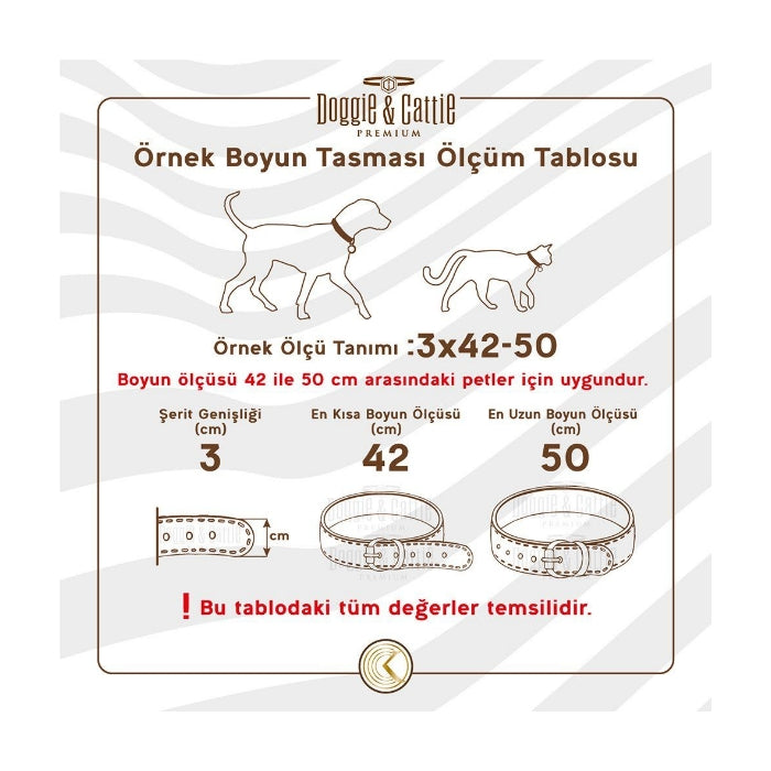 Doggie Eğitim Serisi Çift Boğma Zincirli Köpek Boyun Tasması - 2,5x60-60cm - Gold