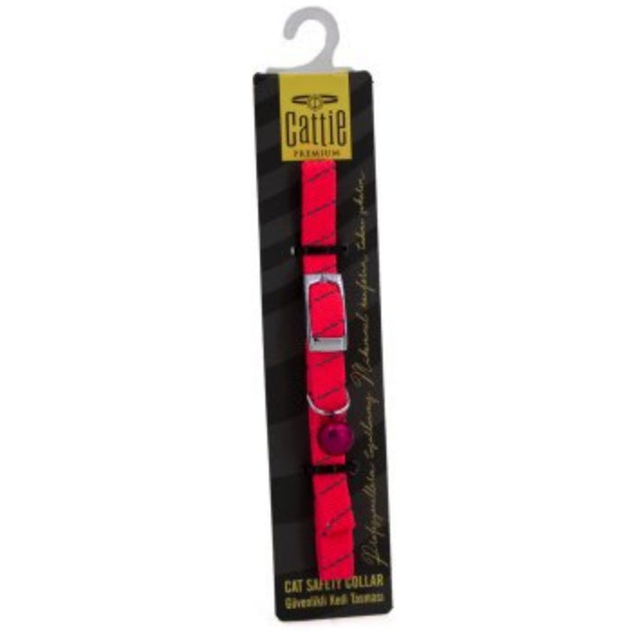 Cattie Lastikli Kedi Boyun Tasması Pembe 1X20-30Cm