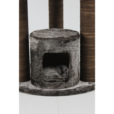 Lotus Helsinki Tırmalamalı Kedi Evi Kahverengi
