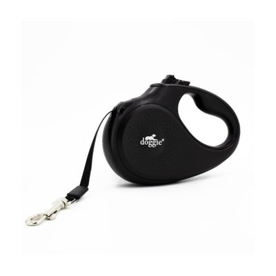 Doggie Otomatik Uzatma Tasması Master Seri Siyah 15Kg/5Mt
