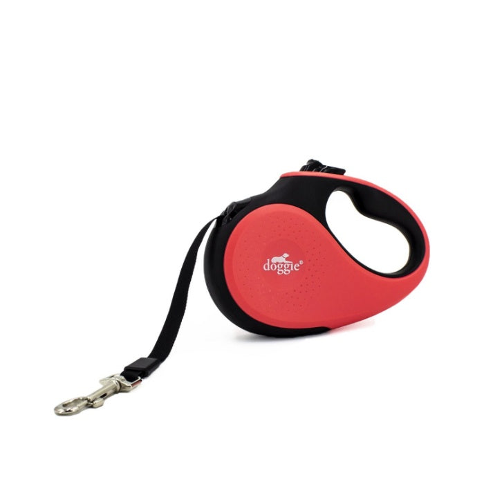 Doggie Otomatik Uzatma Tasması Soft Seri Pembe 15Kg/5Mt