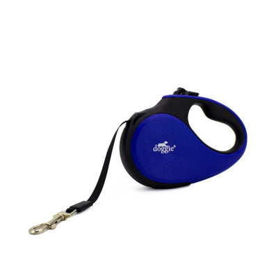 Doggie Otomatik Uzatma Tasması Soft Seri Royalmavi 25Kg/5Mt