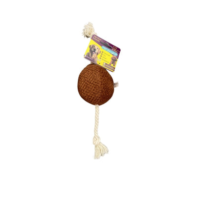 Pet Comfort İpli Top Köpek Oyuncağı Ø10cm, Kiremit 40cm