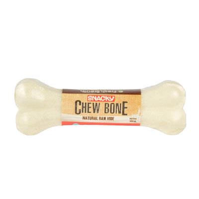 Snacky Beyaz Çiğneme Kemiği 15cm 80gr