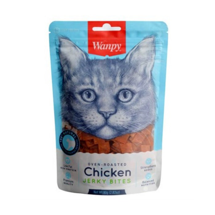 Wanpy Oven Roasted Tavuklu Kıtır Taneli 80gr. Kedi Ödülü