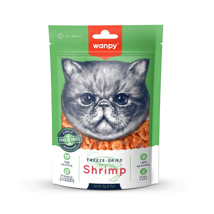 Wanpy Kedi Dondurularak Kurutulmuş Karides 20g