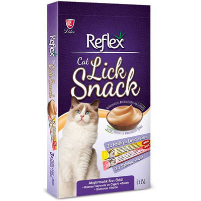 Reflex Kümes Hayvanlı&Ciğerli Atıştırmalık Kedi Sıvı Ödülü 6x15gr
