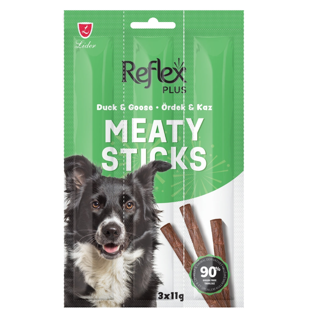 Reflex Plus Ördek Etli & Kaz Etli Çubuk Köpek Ödülü 3x11Gr