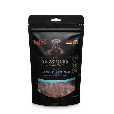 Reflex Snackies Ördek Göğüs Etli Şeritler Yetişkin Köpek Ödülü 90gr