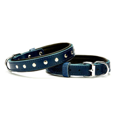 Doggie Yumuşak Doku Sade Köpek Boyun Tasması Royal Blue 2.0*40Cm