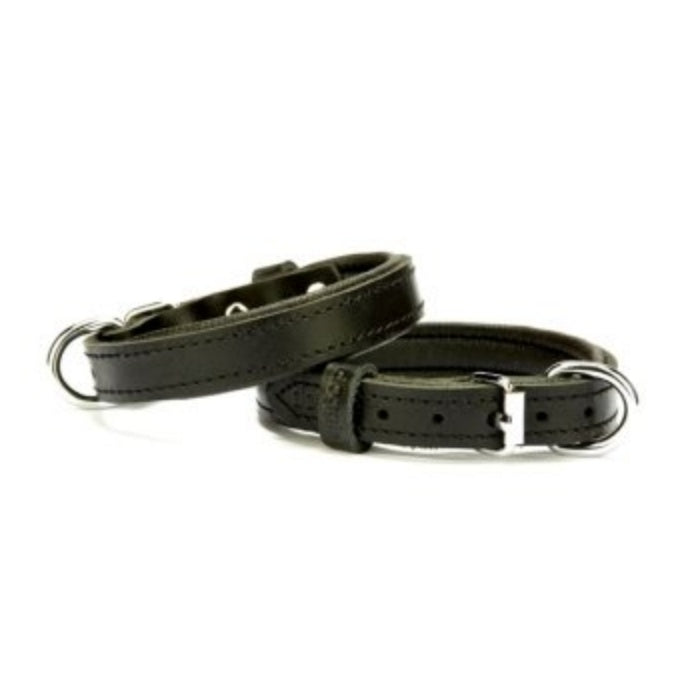 Doggie Konfor Deri Boyun Tasması Siyah 1,5X20-25Cm