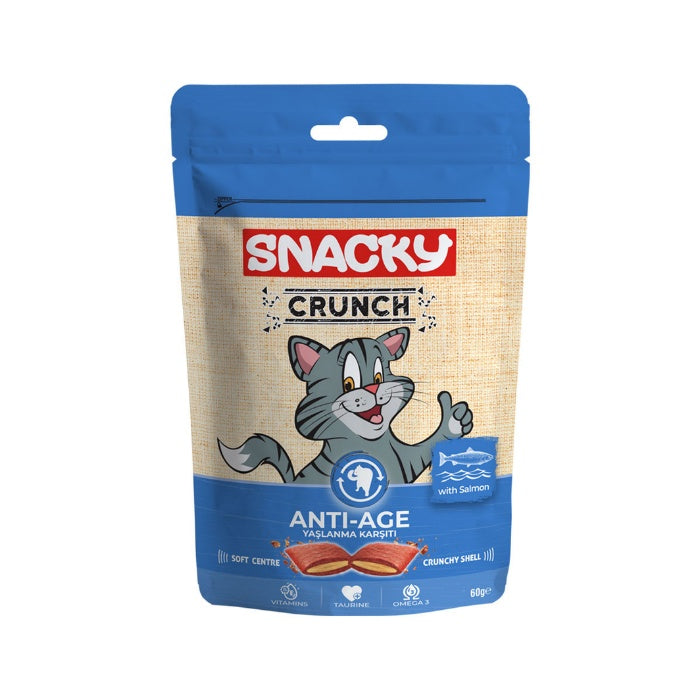 Snacky Crunch Anti-Age Somonlu Kedi Ödülü 60gr