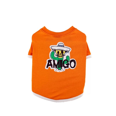 Zampa Amigo Turuncu Kedi & Köpek T-Shirt Medium