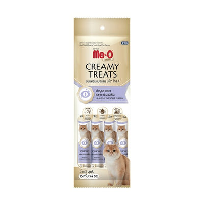 Me-O Creamy Treats Ton Balığı ve Taurinli Sıvı Kedi Ödülü 4x15gr