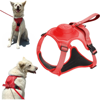 Buddy&Co Ultra Seri Otomatik Göğüs Tasması L Kırmızı