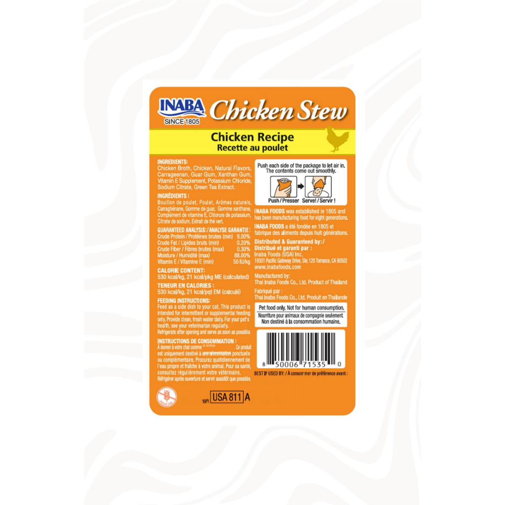 Inaba Ciao Chicken Stew Tavuk Güveçli Pate 40 Gr
