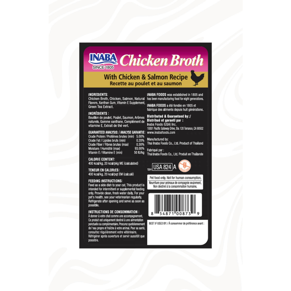 Inaba Ciao Chicken Broth Tavuk Sulu ve Somonlu Kedi Çorbası 50 Gr