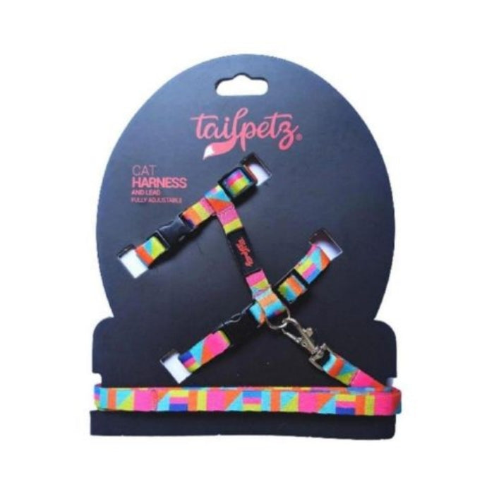 TailPetz Kedi Göğüs & Gezdirme Takımı Pink