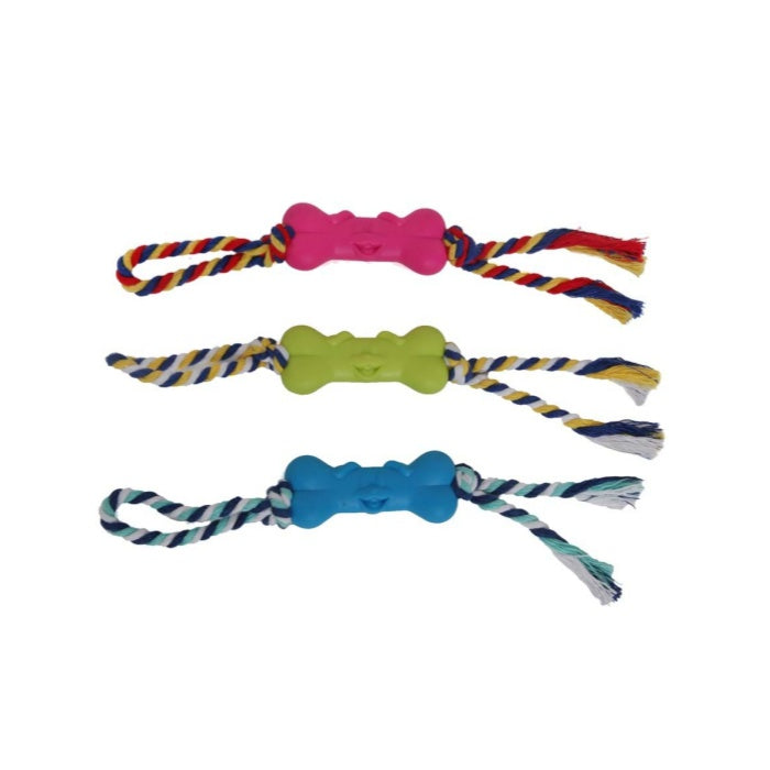 Zampa İpli Kemik Köpek Oyuncağı, 25cm