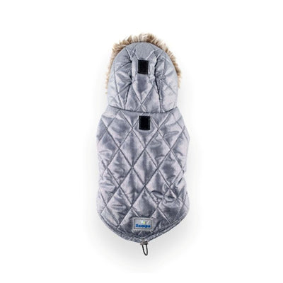Zampa Shiny Kapüşonlu Mont Gri - 4XL