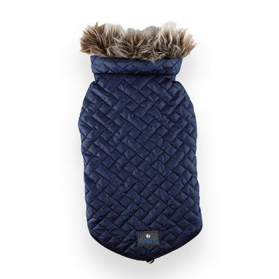 Zampa Supreme Yakalı Kürklü Mont Lacivert - S