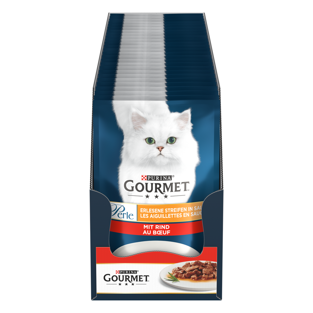 Gourmet Perle Izgara Sığır Etli Yaş Kedi Maması 85gr