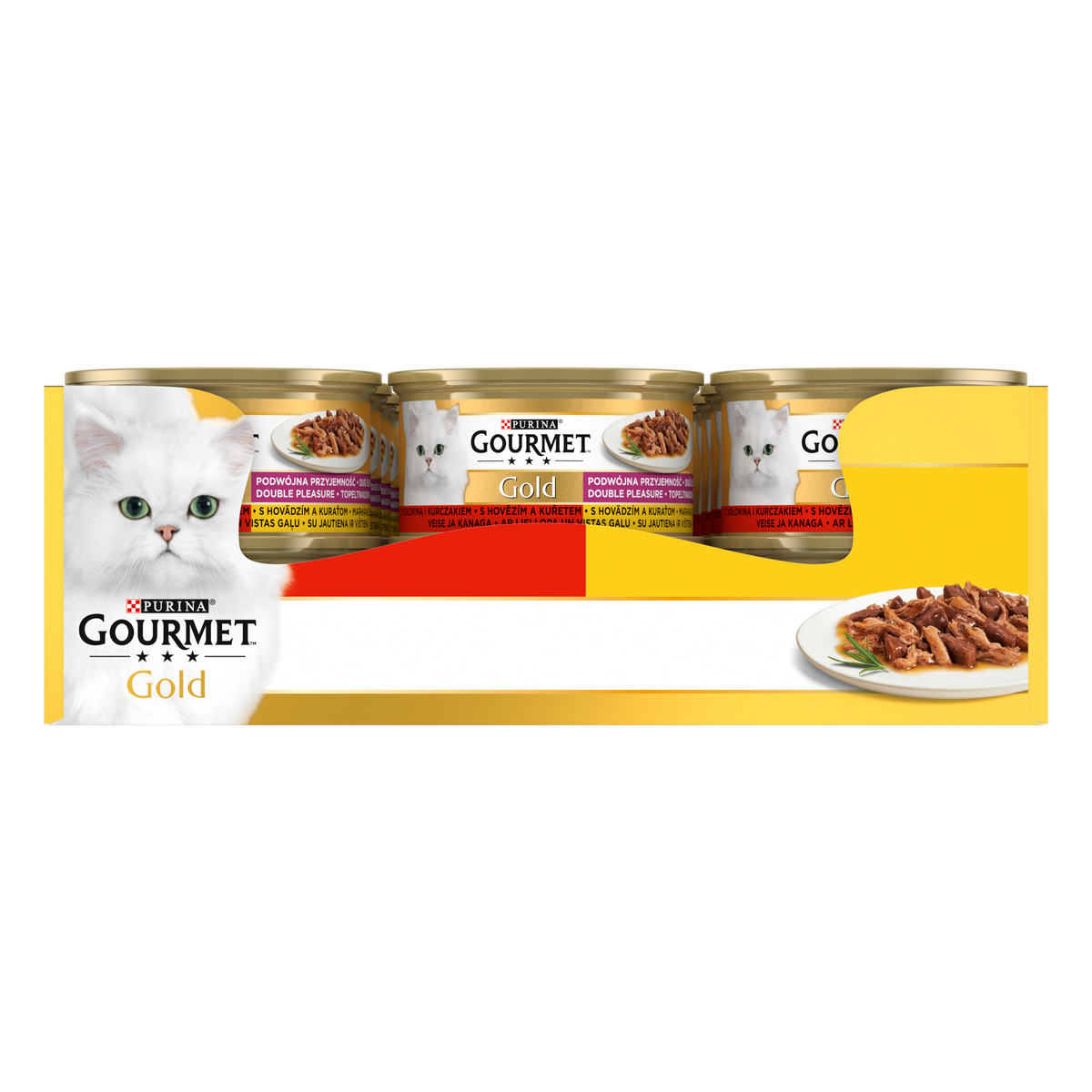 Gourmet Gold Çifte Lezzet Sığır&Tavuk 85gr Yaş Kedi Konservesi