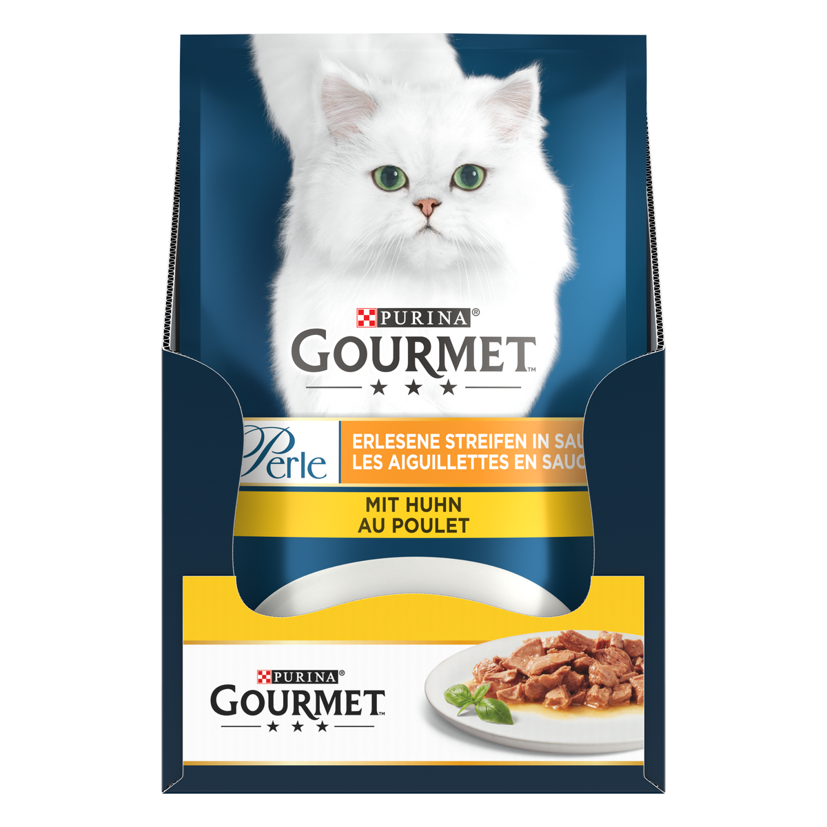 Gourmet Perle Izgara Tavuklu Yaş Kedi Maması 85gr