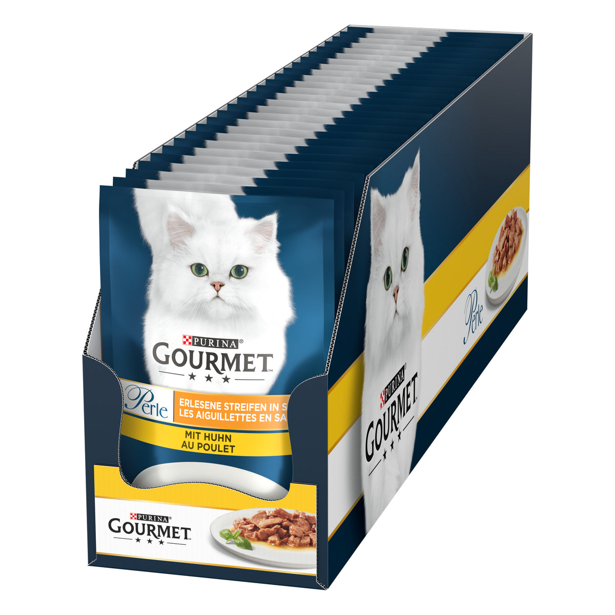 Gourmet Perle Izgara Tavuklu Yaş Kedi Maması 85gr