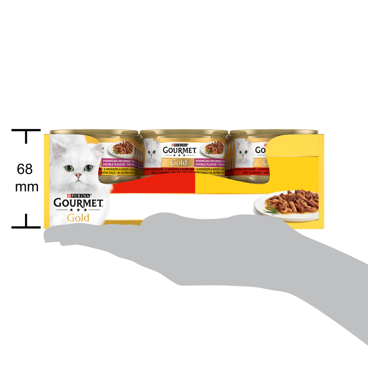 Gourmet Gold Çifte Lezzet Sığır&Tavuk 85gr Yaş Kedi Konservesi