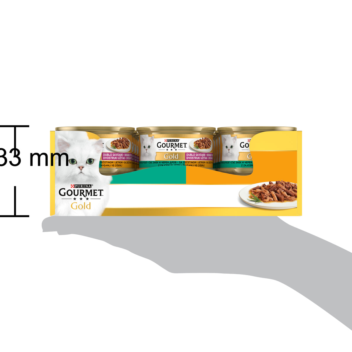 Gourmet Gold Çifte Lezzet Tavşan&Ciğer 85gr Yaş Kedi Konservesi