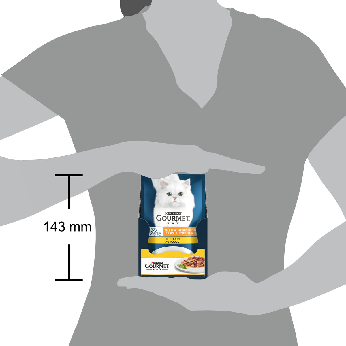 Gourmet Perle Izgara Tavuklu Yaş Kedi Maması 85gr