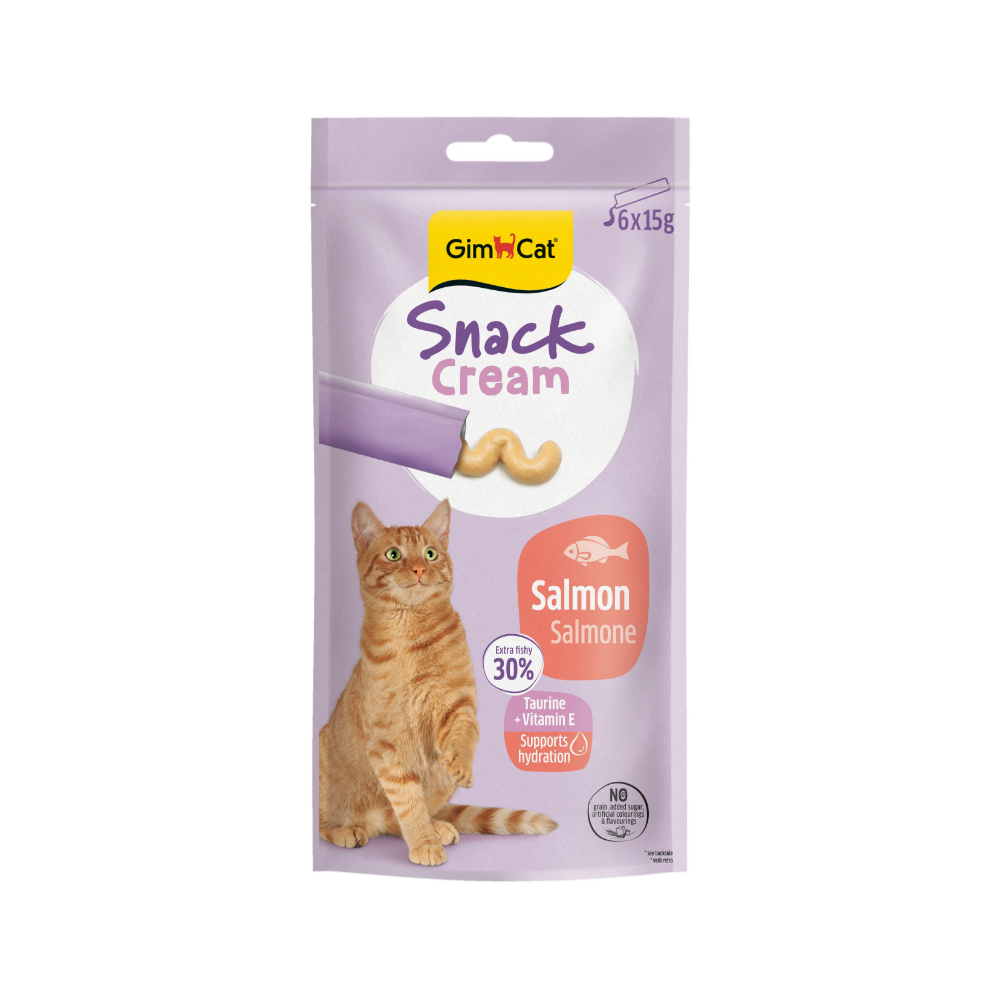 Gimcat Snack Cream Salmon Kedi Ödülü 6x15gr