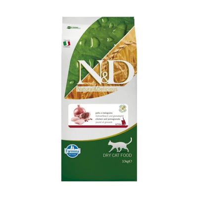 N&D Tahılsız Tavuk Etli ve Narlı 10 Kg Yavru Kuru Kedi Maması