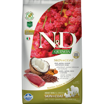 N&D Kinoa Skin & Coat Ördek Dog Köpek Maması 2.5 Kg